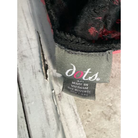 Dots Women Black and Burgundy Lace Top Camisole Plus Size 2X - Picture 3 of 7